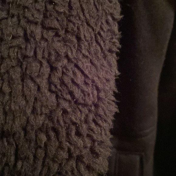 Tommy Hilfiger Open Front Fuzzy Trim Size M - Picture 3 of 7